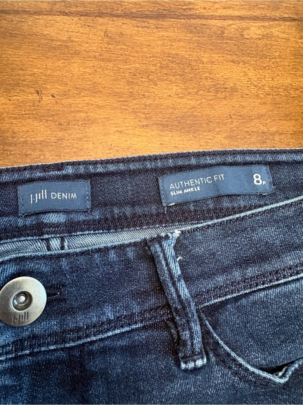 J. Jill Dark Indigo Denim Slim Ankle Jeans